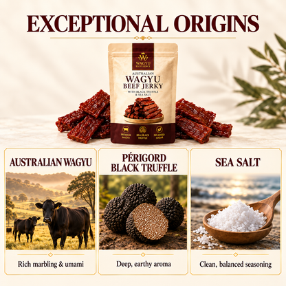 Premium Australian Wagyu Jerky - Black Truffle + Sea Salt